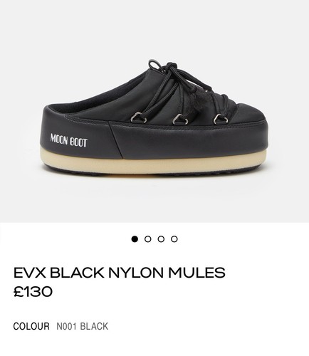 Moon boots mules - mules, black
