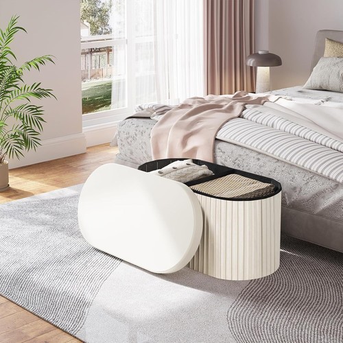 Folding ottoman storage - ottoman,