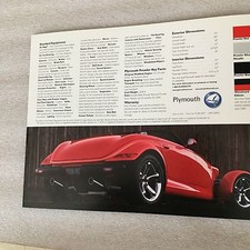 2000 PLYMOUTH PROWLER 5 PAGE SALES BROUCHURE; BRAND NEW