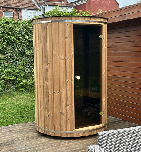 Outdoor wooden barrel - outdoor,