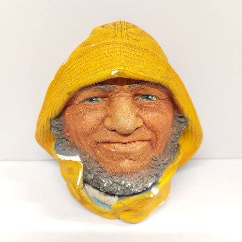 Vintage chalkware fisherman - vintage,