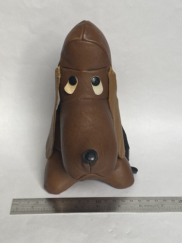 Vintage danish leather basset - danish,