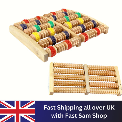 Roller wooden foot massager - 12,