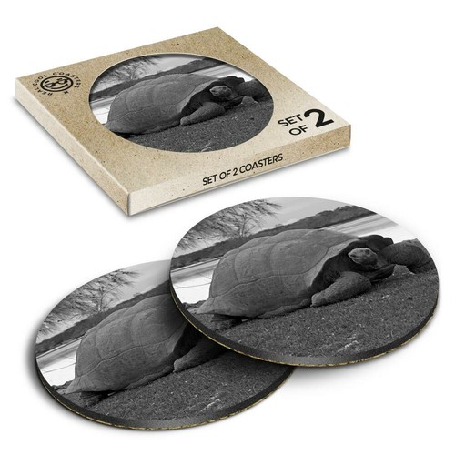 Boxed round coasters - coasters, bw