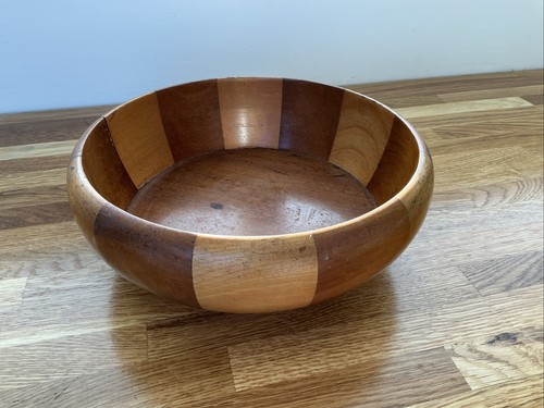 Vintage wooden fruit bowl - fruit,