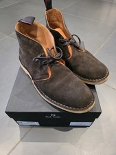 PAUL SMITH CONROY CHUKKA LACE-UP BOOTS MEN SHOES, Brown, Size UK 9 (43)