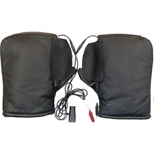 PU Heated Motorbike Protective Hand Guards Muffs Gloves Snowmobile Scooter ATV 