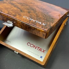 Original Contax T3 Presentation Box Wooden Case Display 35 mm Camera Carl Zeiss