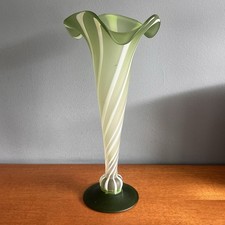 Vintage Fluted Striped Green