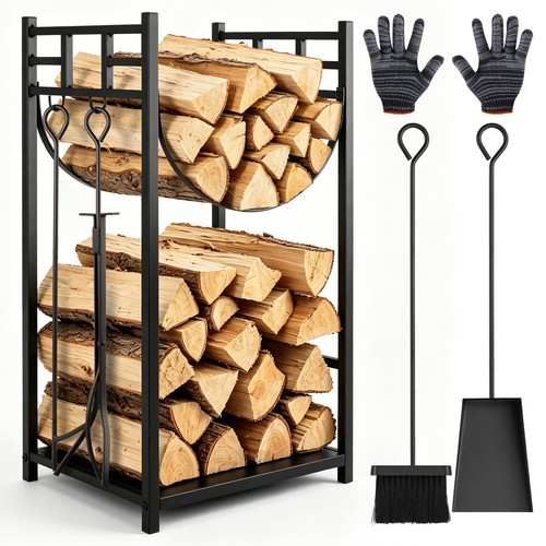 Firewood tier rack log - firewood, 2