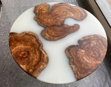 30" Epoxy Resin Round Center