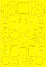 Eduard 1/72 Vickers Valiant Bk.Mk.I Paint Mask for Airfix kit CX299