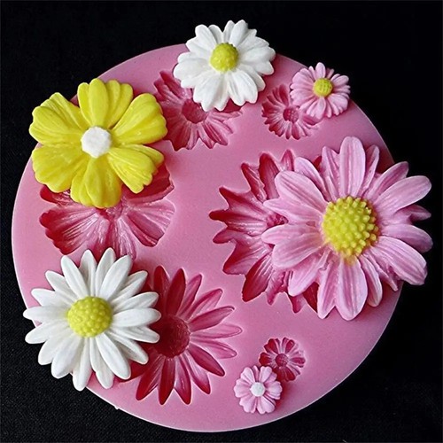 Flower silicone mold - 3d,