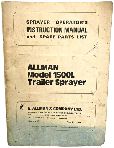 Allman model 1500l trailer - allman,