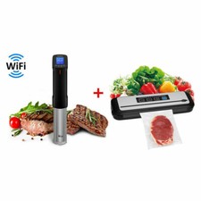 Inkbird WIFI Sous Vide Cooker Immersion Circulator + Vacuum Food Sealer UK Plug