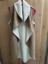 Falmer Heritage Brown Cow Hide Effect Fleeced Long Top  - Medium 