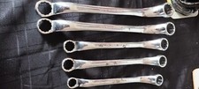 SET OF 5 BRITOOL RING SPANNERS 1" DOWN TO 5/8" 2RB