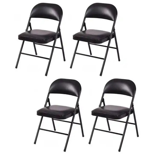 Black folding chair foldable - folding,