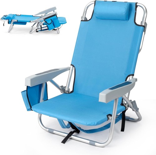 Folding beach chair level - chair,, 5