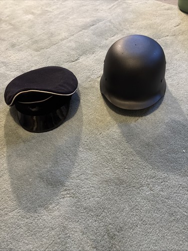 German visor cap and - cap, helmet