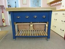 MURDOCH TROON FREESTANDING PAINTED PINE KITCHEN BUTCHERS BLOCK OAK WORKTOP