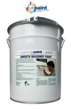 20 Litre Trade Acrylic Smooth Masonry Paint - Exterior - Durable - Colours