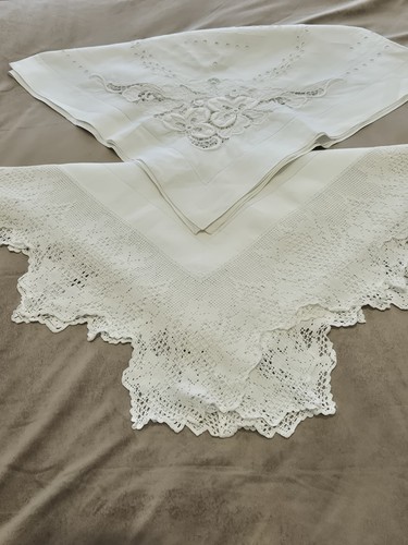 Vintage 20s 40s linen - linen, cotton