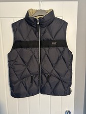 Helly Hansen Gilet Jacket Navy Mens Size Medium Puffer Goose Duck Down Insulated
