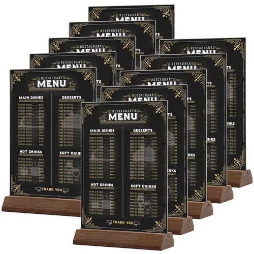 Acrylic sign holders 10 - acrylic,