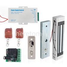 Door entry Access Control System Electric Magnetic Lock 600lb 280kg + 2xRemote
