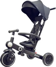 Baby Tricycle  Trike 7 in 1 Parent Handle Kids Push Toddler Stroller Bike Green