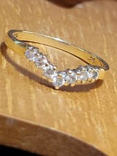 Solid 9ct GOLD WISHBONE Ring