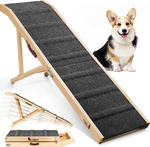 Dog ramp for bed wooden - dog,