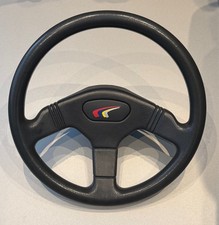 Rare Genuine Peugeot 106 Rallye Steering Wheel Mint Condition with Centre Badge