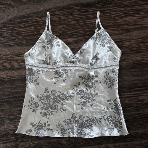 Y2k vintage silver silk satin - vintage,