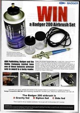 PPOT52 ADVERT 11X8 BADGER 200 AIRBRUSH SET