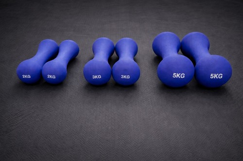 Neoprene dumbbells 2kg - dumbbells, 3kg