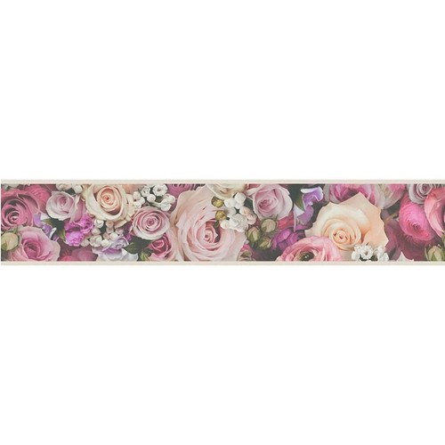 Floral rose wallpaper - wallpaper, border