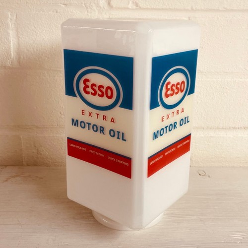 Esso extra motor oil - motor, square