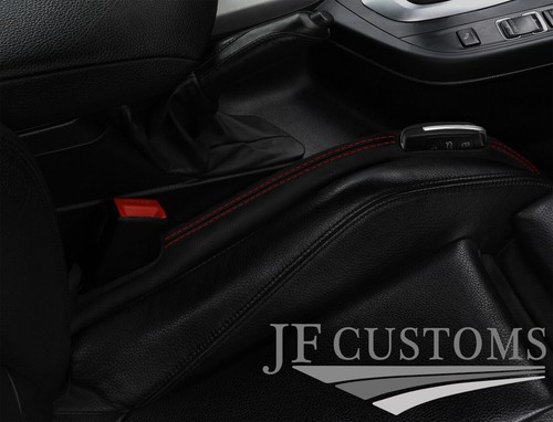 Red stitch leather car - leather,