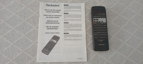 Technics rak sa612wh remote - technics,