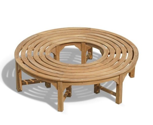 Teak tree seat bench - tree,