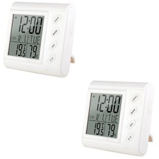  2 Count Temperature and Humidity Meter Digital Hygrometer Thermometer