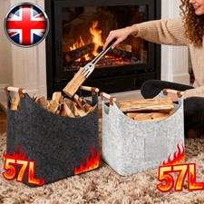 Firewood Carrier Bag Log Storage Tote with Handles Wood Holder for Fireplace