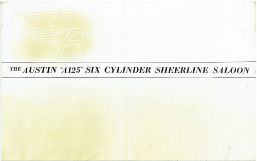 Austin a125 sheerline saloon - sheerline,