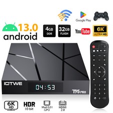 2025 New T95pro Android 14 TV Box 4GB 128GB Quad Core HD Media Player WIFI HDMI