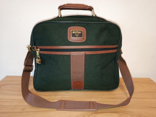 Vintage antler travel bag - antler,