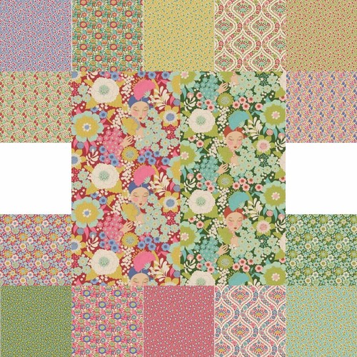 Wallflower fabric range - wallflower,