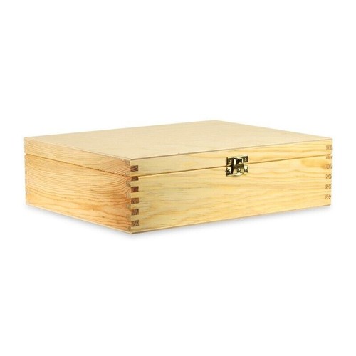 Wooden storage box 22x22x10cm - wooden,