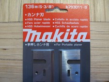 set of 2-Makita Planer Blades 5-3/8 inch for Makita 1804N 793011-9, 136mm HSS